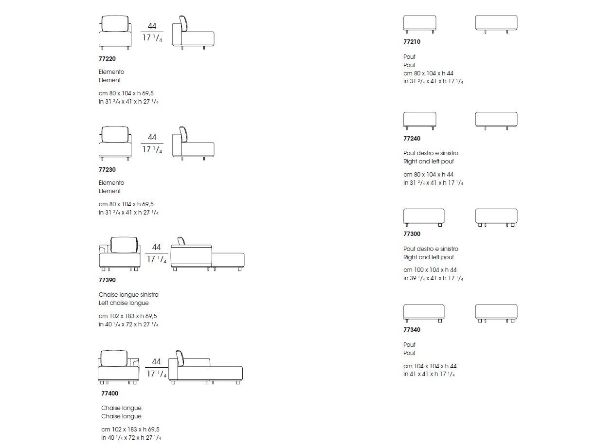 Модульный тканевый диван с отсеком для хранения Giorgetti Giorgetti Maserati Edition ARCH-00095059 - Вид №10