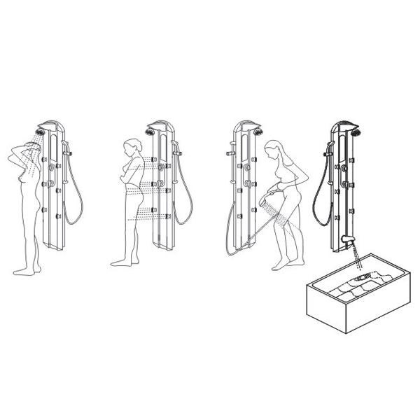 00152049 Душевая панель Gllon Santreyd  - Вид №3