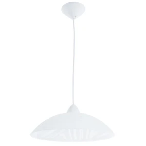 Подвесной светильник Vitaluce «Zebrano» V6004/1S, 1xE27x100 Вт, металл/стекло, цвет белый