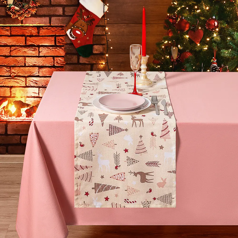 Дорожка Altali Форест прямоугольная 40x140 см цвет бежевый STLM-2165631