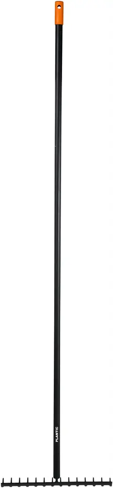 Грабли садовые Plantic с 14 стальными зубьями и черенком 89359948