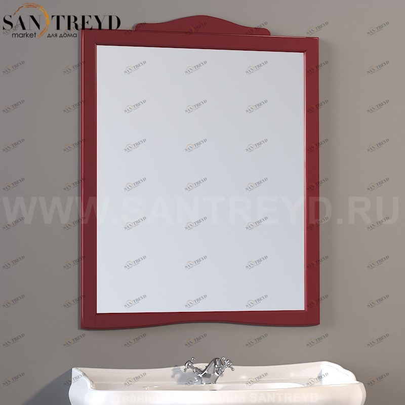 734553 Зеркало с рамой 92x116. Retro Kerasan