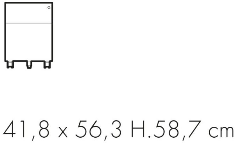 Bralco Офисный ящик из меламина с фиксируемыми колесами Winglet sun-id-1490984 - Вид №1