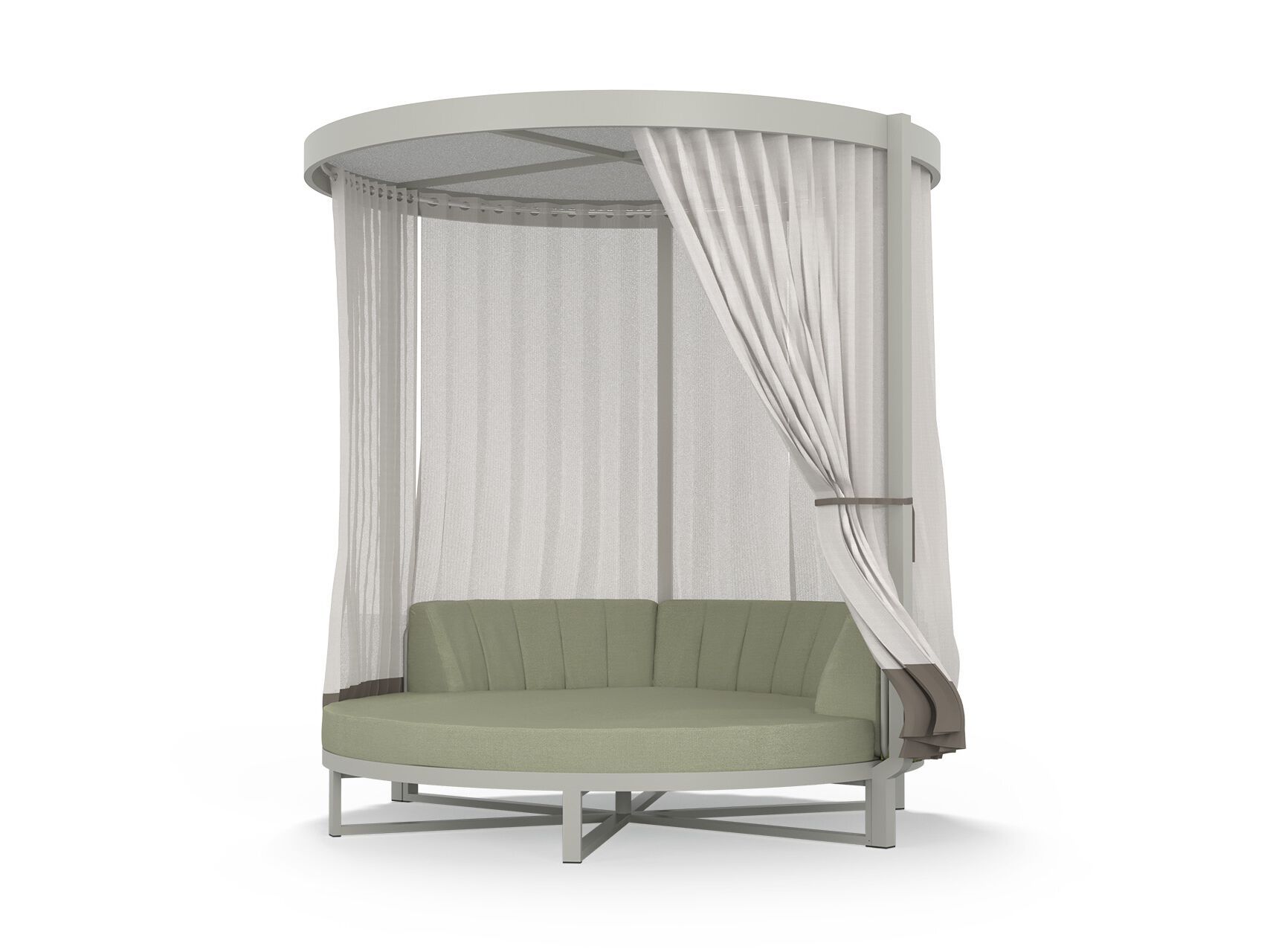 Круглая Садовая кровать из ткани с балдахином MAMAGREEN Munia ARCH-00000282