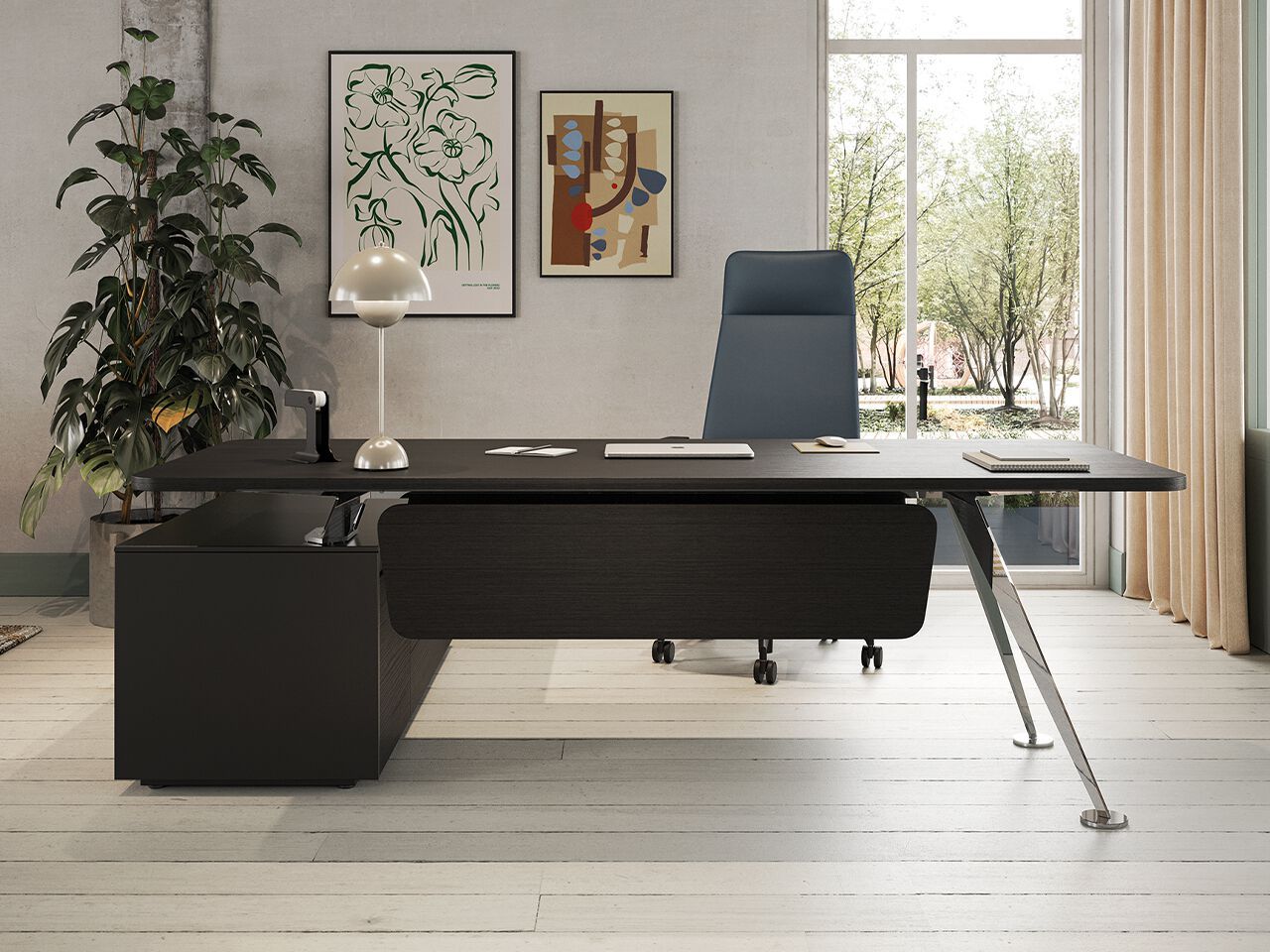 Деревянный секционный стол с ящиками FREZZA Spike ARCH-00088011