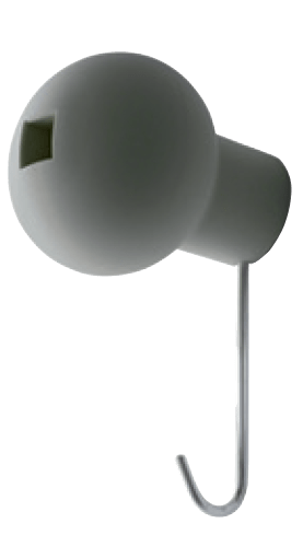 Magis Globo AC382 GR Настенный крючок для верхней одежды. Цвет: Серый 1405 C 
