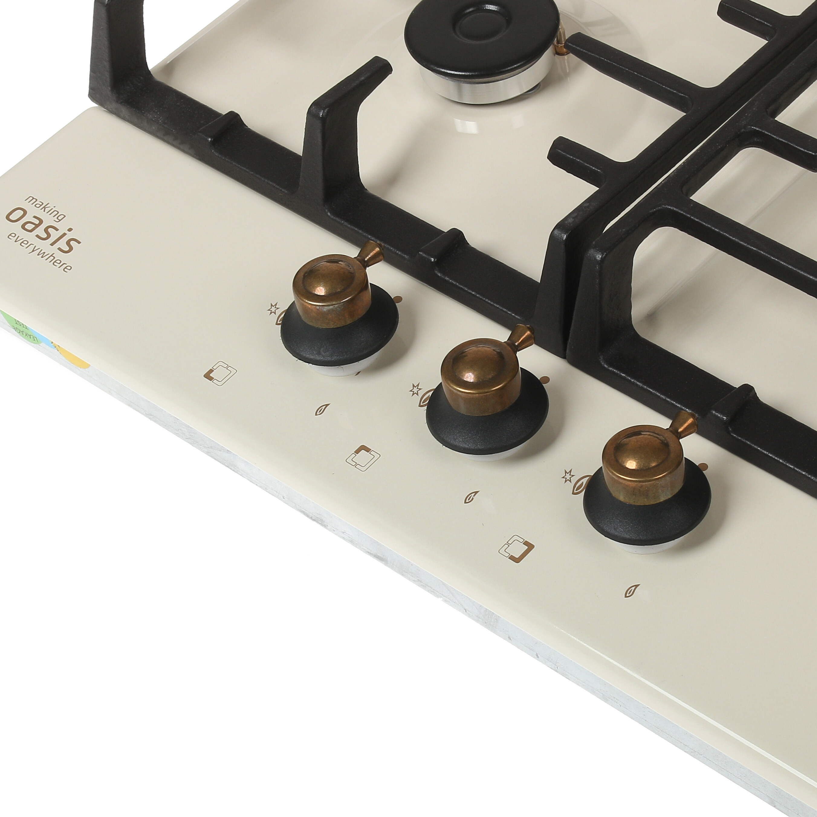 5346131 Газовая варочная поверхность Oasis P-3MRT (B) STDN-0045609 - Вид №2