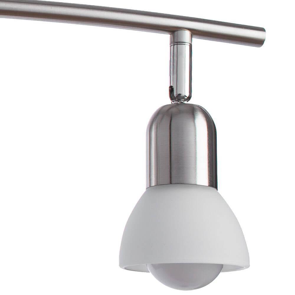Спот потолочный с белыми плафонами серебристый Arte Lamp A3115PL-4SS ARTE LAMP A3115 00-3924044 Белый;серебро  - Вид №3