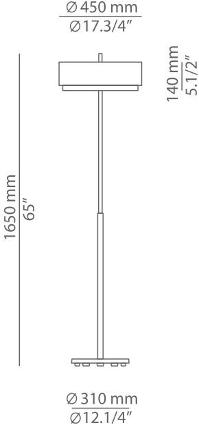 Estiluz Торшер с прямым и отраженным светом Iris P-2719 - Вид №4
