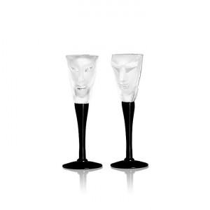 42030 Набор рюмок из прозрачного хрусталя "Кубик и Электра", Объём 60 мл./50 мл., Высота – 160 мм. Maleras