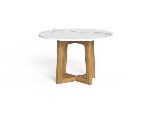 Круглый стол из тикового дерева и керамогранита Talenti Ever ARCH-00093973