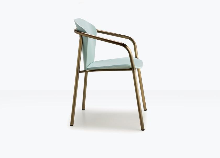 SCAB DESIGN Кресло из стали и дерева с подлокотниками Finn sun-id-1488684 - Вид №6