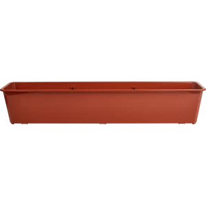 Ящик балконный Ingreen 80x17 h15 см v14 л пластик коричневый 87209982 STLM-2056708