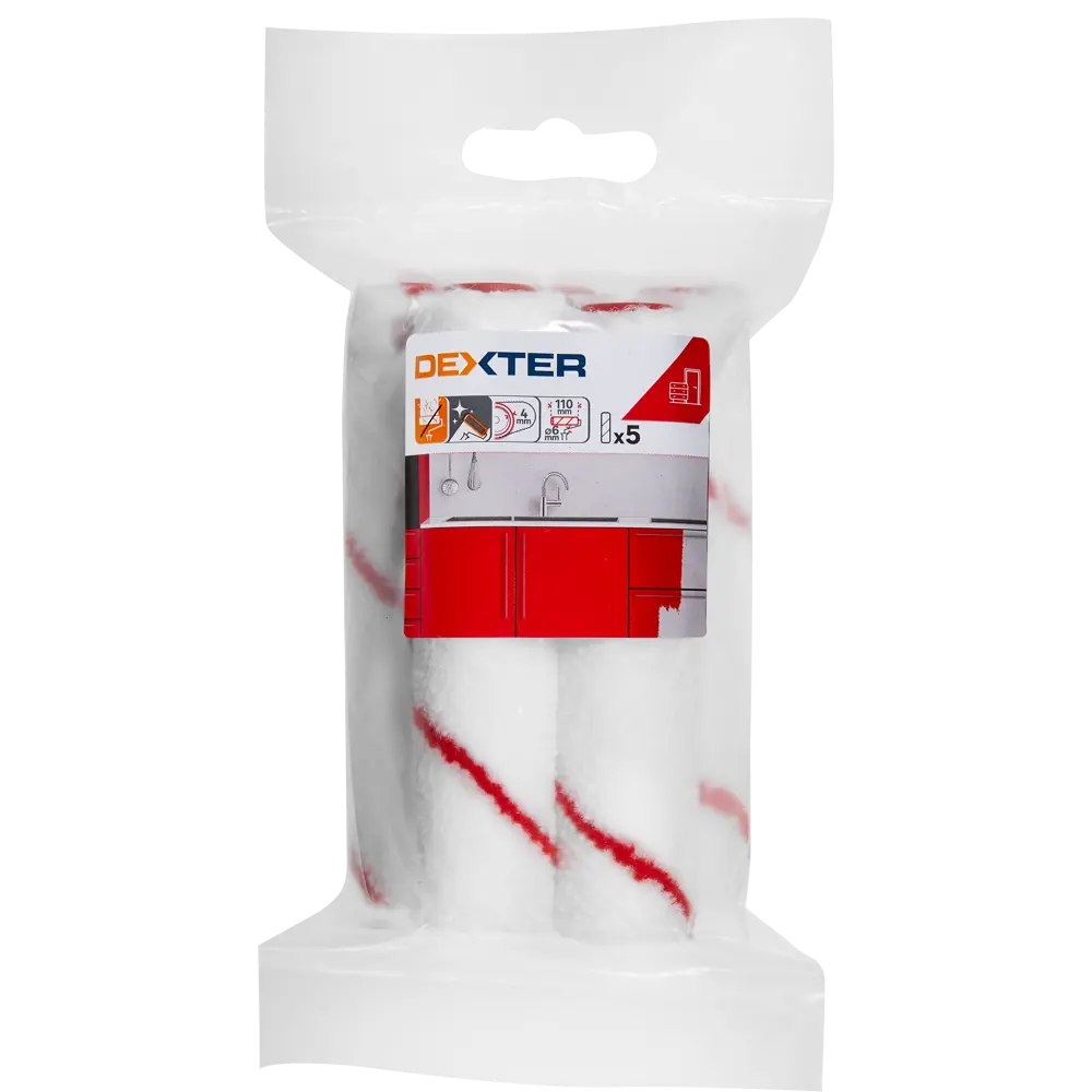 Валик для лакирования Dexter 110 мм (5 шт) - профессиональный инструмент 82800656 STLM-0036117 - Вид №3