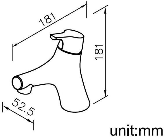 JUSTIME Смеситель для умывальника, однорычажный, из хромированной латуни Nature sun-id-1361520 - Вид №2