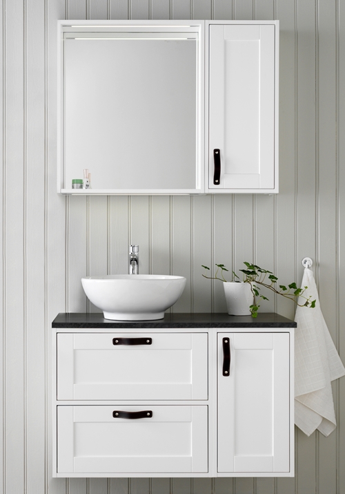 1561010 Eden Шкаф Для Умывальника 300 Белый Hafa  Белый  - Вид №2