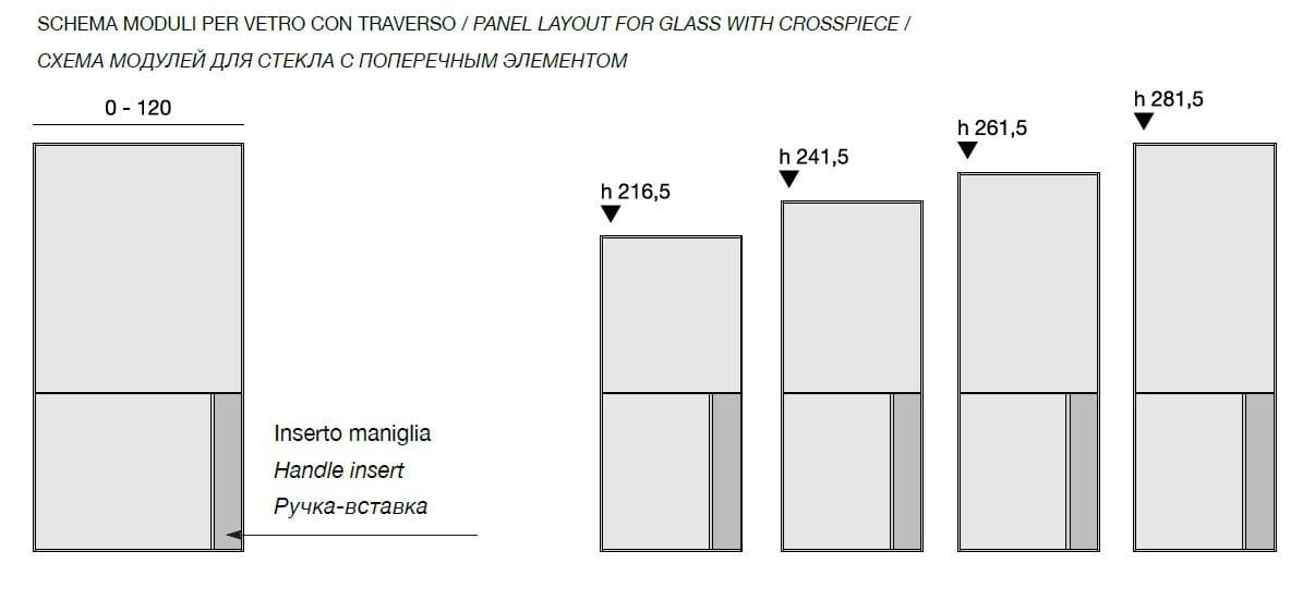 Зеркальная стеклянная распашная дверь Longhi Aluminiun Chic-Doors ARCH-00000759 - Вид №6