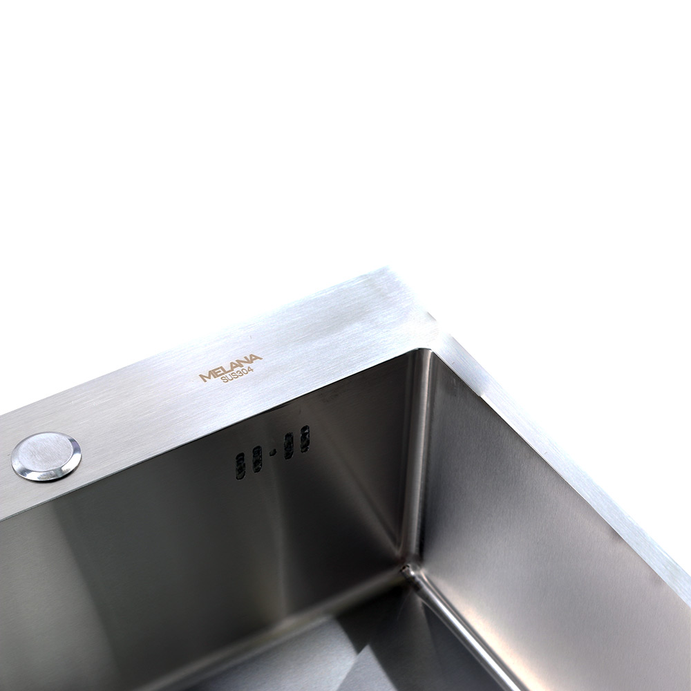 Мойка H5138F MELANA ProfLine 3,0/200 САТИН врезная прямоугольная H5138F H5138F сатин - Вид №3
