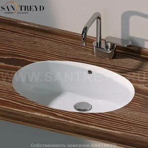 339016 Накладная раковина под столешницу  овальная Ceramica Flaminia Normale