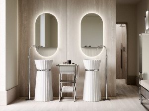 Керамическая отдельно стоящая раковина