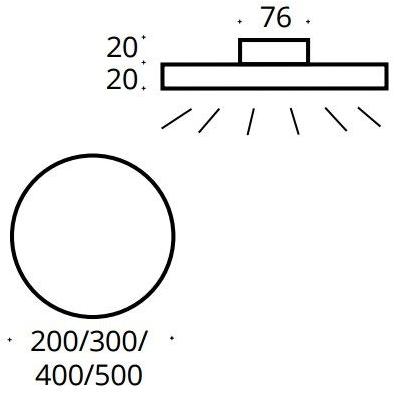 Top Light Светодиодный потолочный светильник Foxx sun-id-1491061 - Вид №2