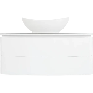 Тумба под раковину подвесная Cosmo 100 см цвет белый