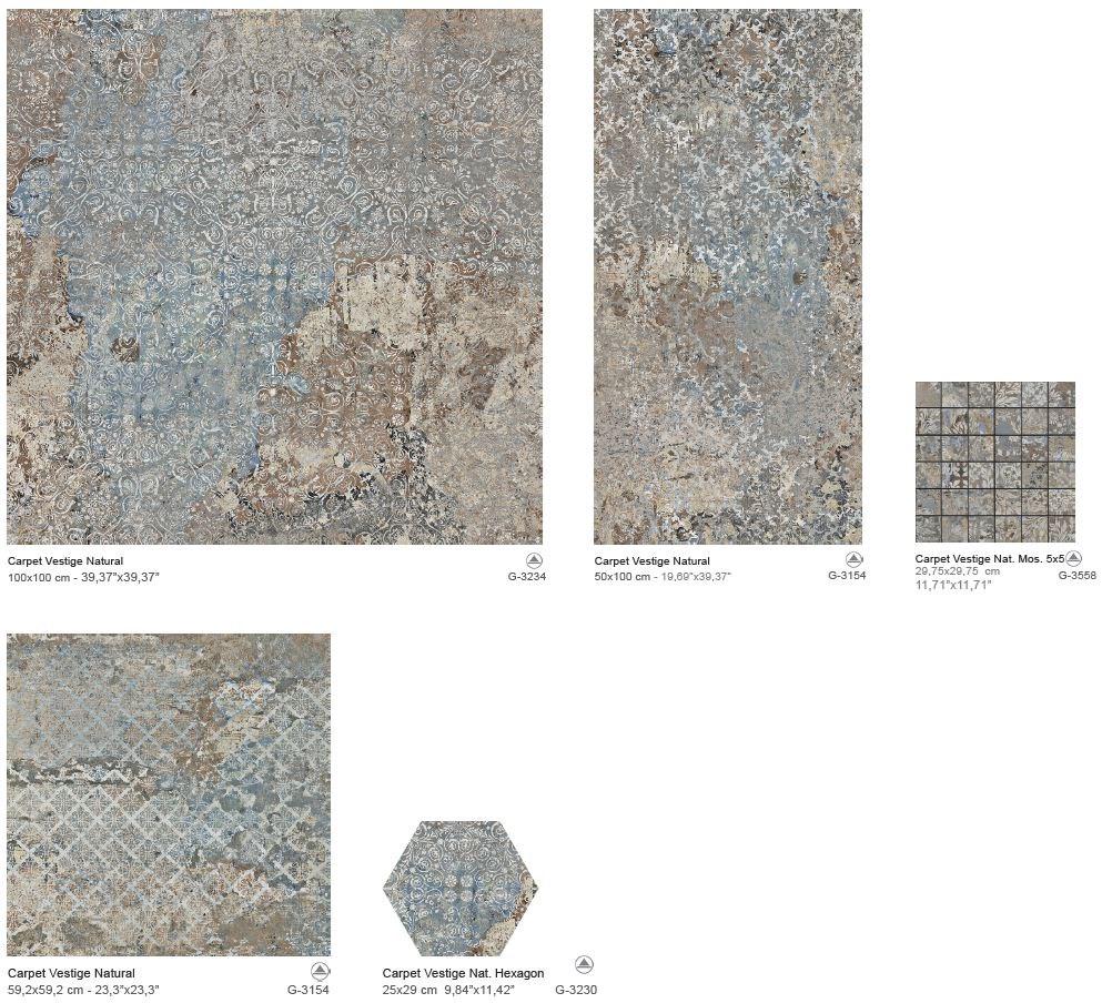 Aparici Настенная / напольная плитка из керамогранита с эффектом ткани Carpet sun-id-1495417 - Вид №14