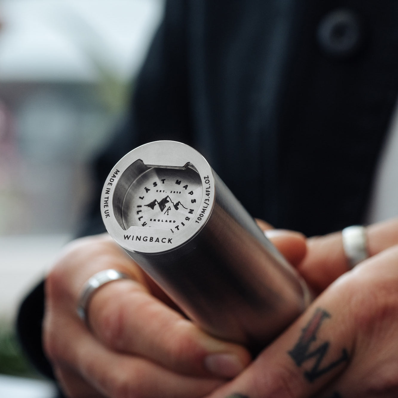 W203STE-OCT X Lást Maps Octopus - Фляжка для бедра 100 мл Wingback  - Вид №8