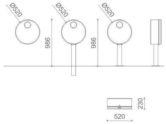 Metalco Настенный стальной мусорный бак sun-id-1366516 - Вид №5