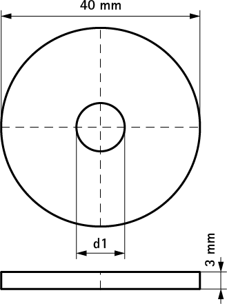 65381510 BIS Strut Шайбы (BUP1000) для создания конструкций из профиля Strut walraven  - Вид №1