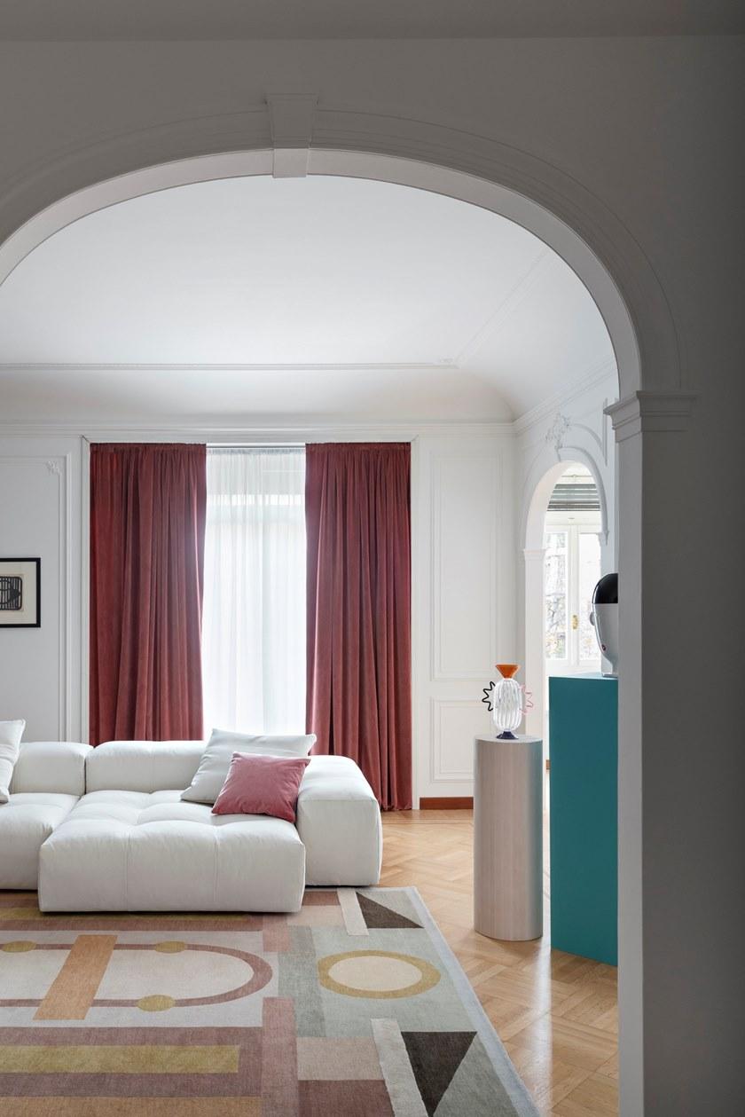 Saba Italia Секционный диван со съемным чехлом из ткани Pixel sun-id-1386988 - Вид №7