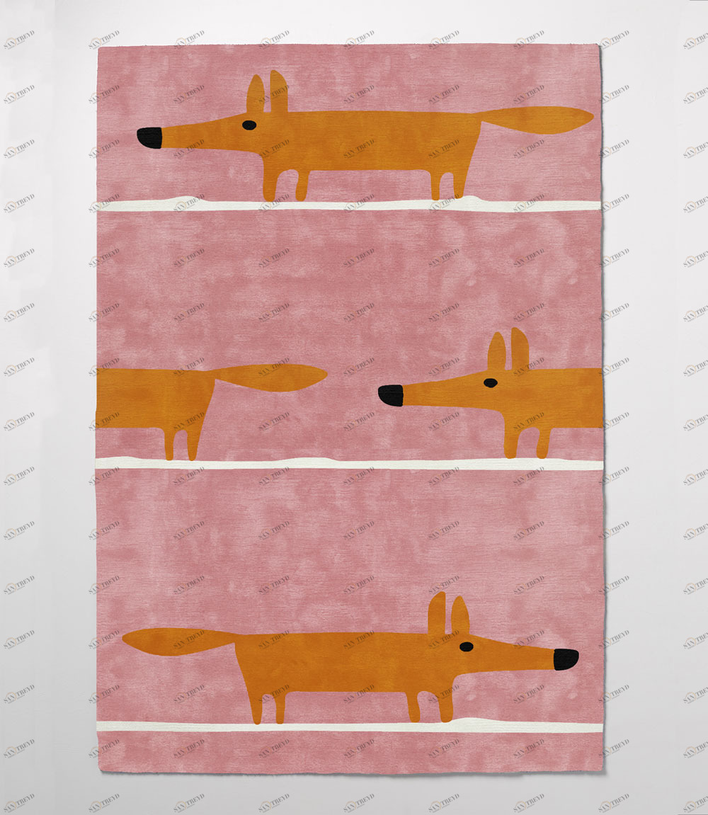 Ковер детский Fox Pink 140х200 розовый RUGBERRY FOX 326103 Розовый