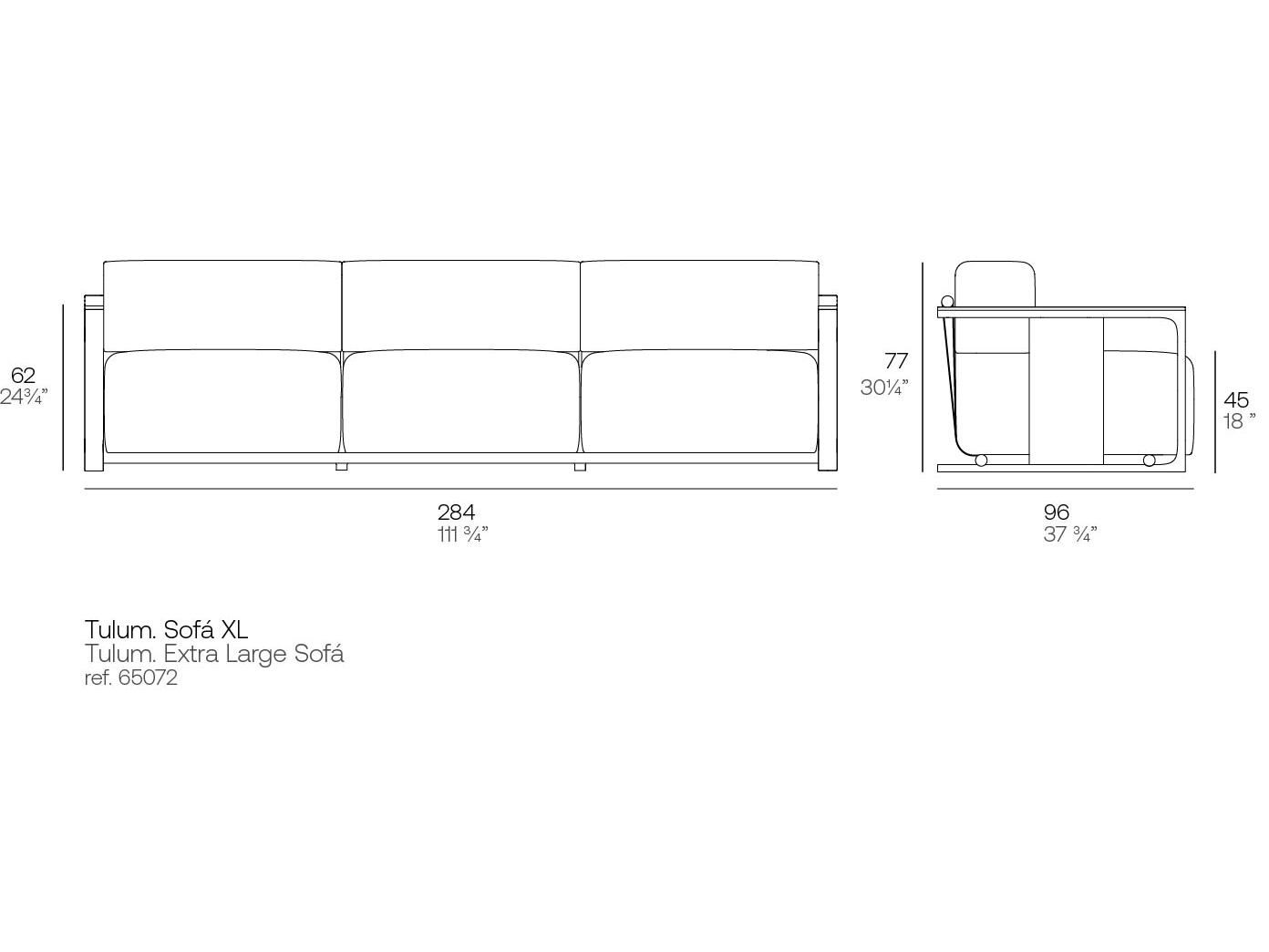 Ткань сад диван Vondom Тулум ARCH-00089131 - Вид №5