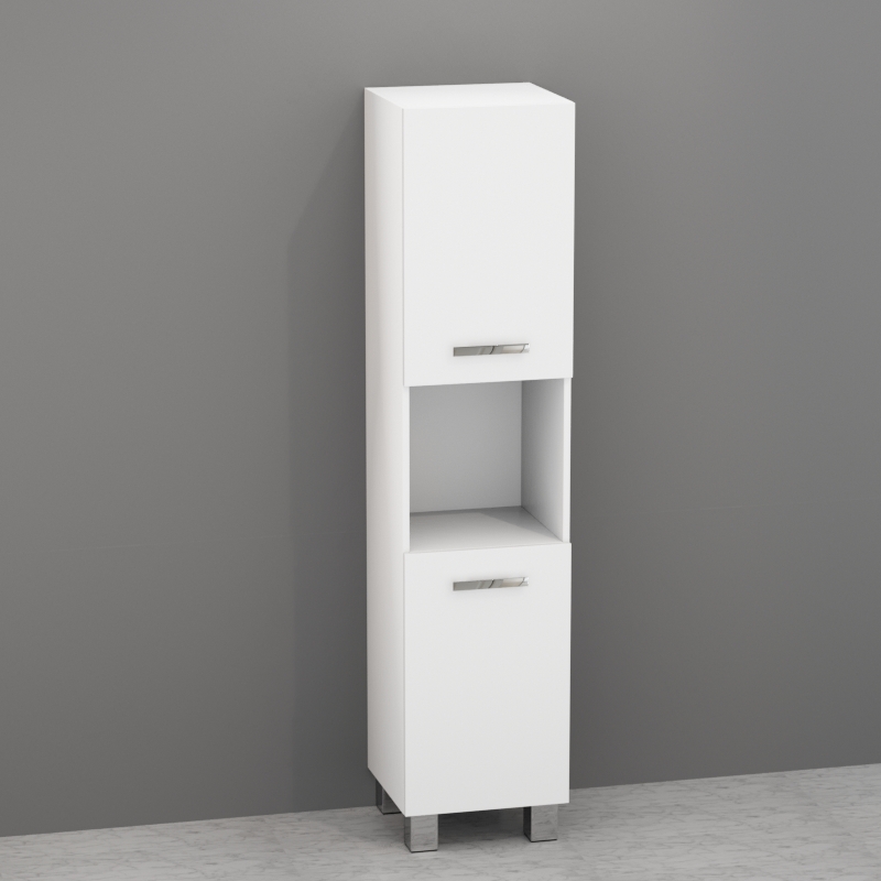992130 Шкаф коллона напольный 40x38x179 40 см цвет Белый бархат Kerasan Aquadom Италия