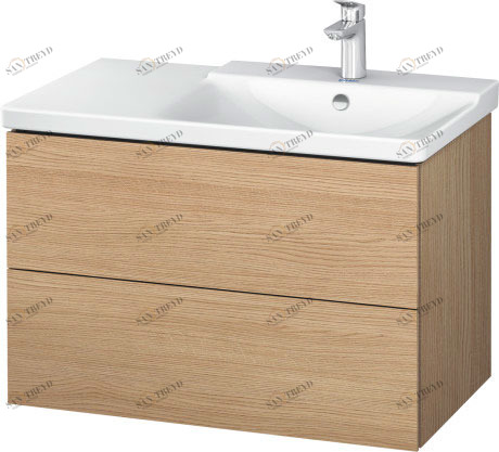 LC624905252 L-Cube Тумбочка подвесная Европейский дуб, декор Duravit