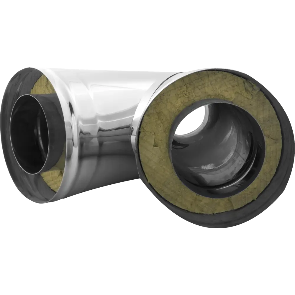 Тройник дымоходный КОРАКС 135° сэндвич D120/200 мм для систем отопления 81952728 STLM-0014975 - Вид №2