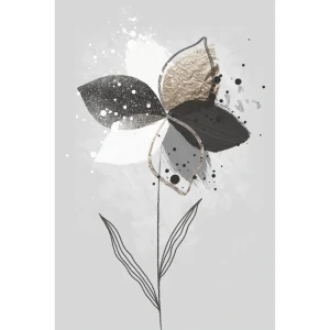 Картина на холсте Цветок абстракция 40x60 см