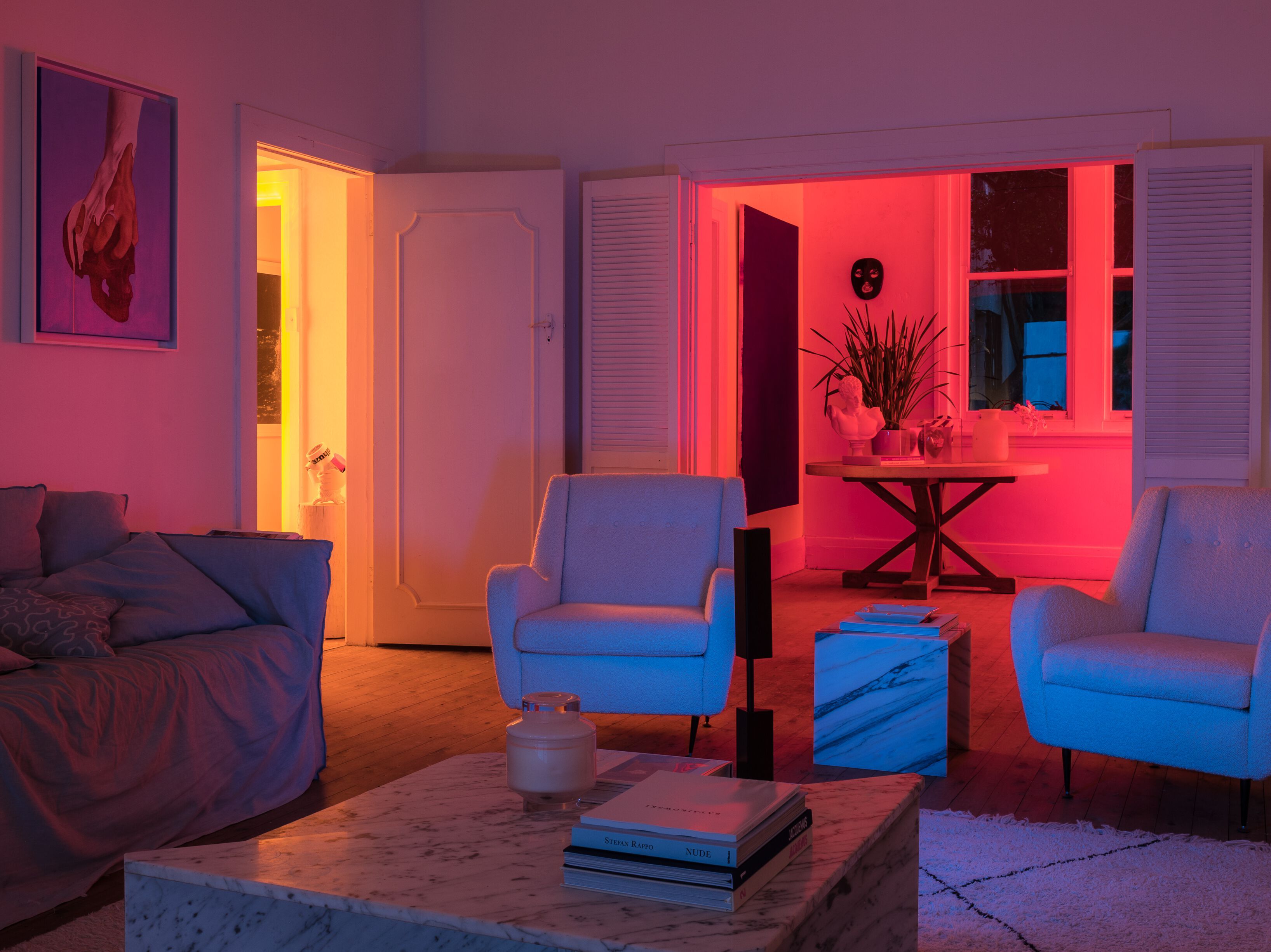 Алюминиевая светодиодная напольная лампа с системой RGB ADesignStudio Basel ARCH-00083973 - Вид №2