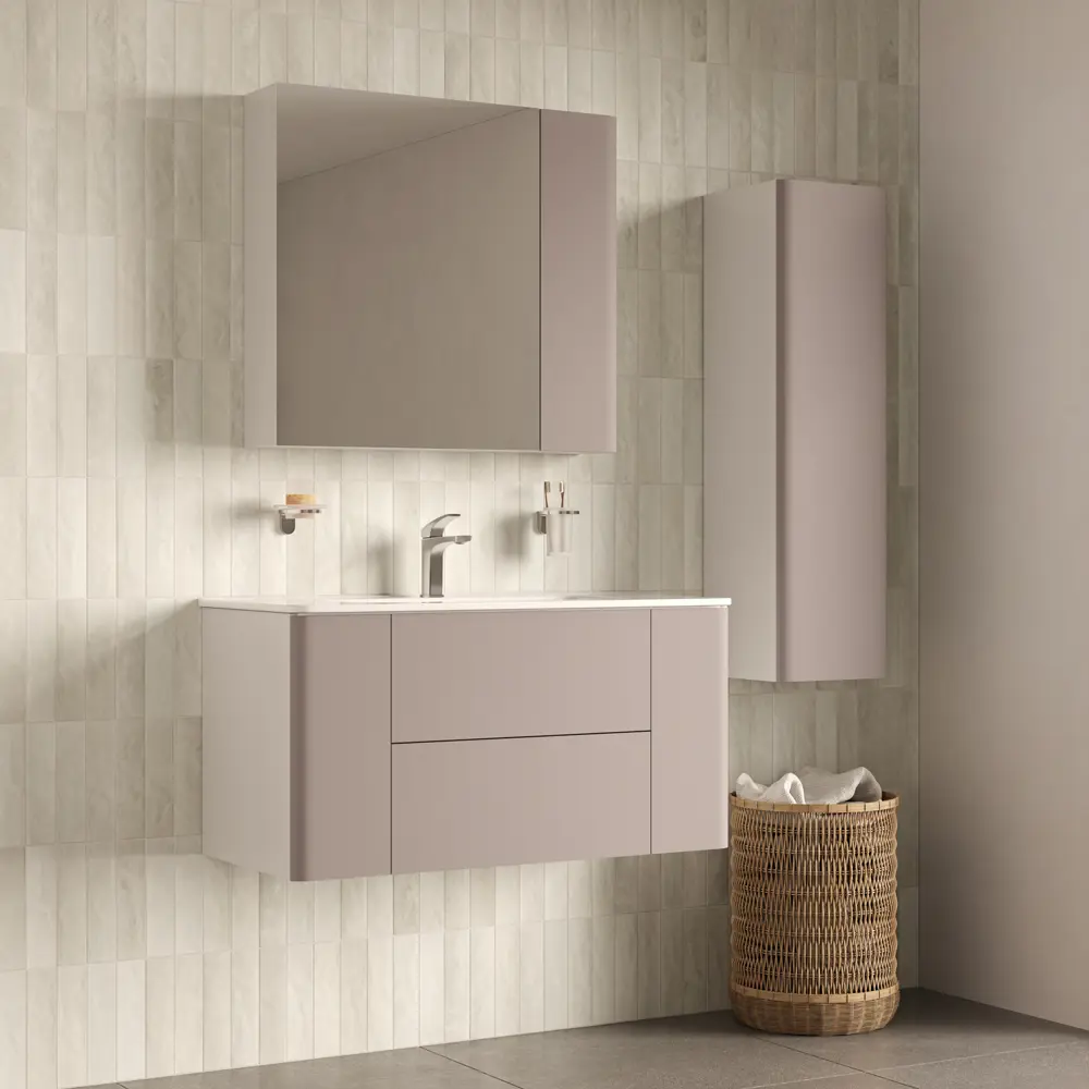 Дверь для мебели в ванной Iddis Lahta LAH10C0i89 100 см МДФ цвет капучино STLM-2174466 - Вид №3