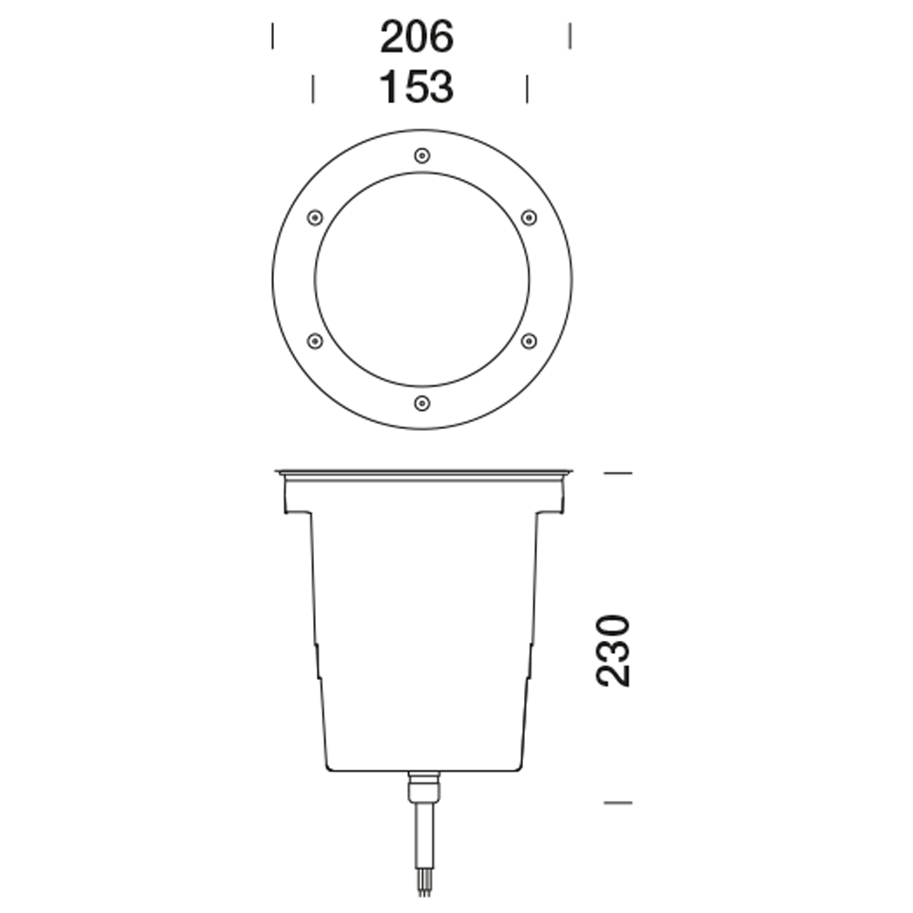 8305401 Встраиваемый в пешеходный пол Platek MEDIO  MEDIO - 16 LED RGBW 9°  - Вид №3