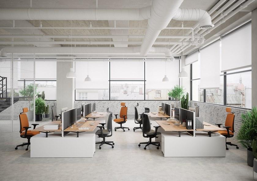 LD Seating Поворотный офисный стул из ткани с подлокотниками Leaf 501-sya - Вид №3