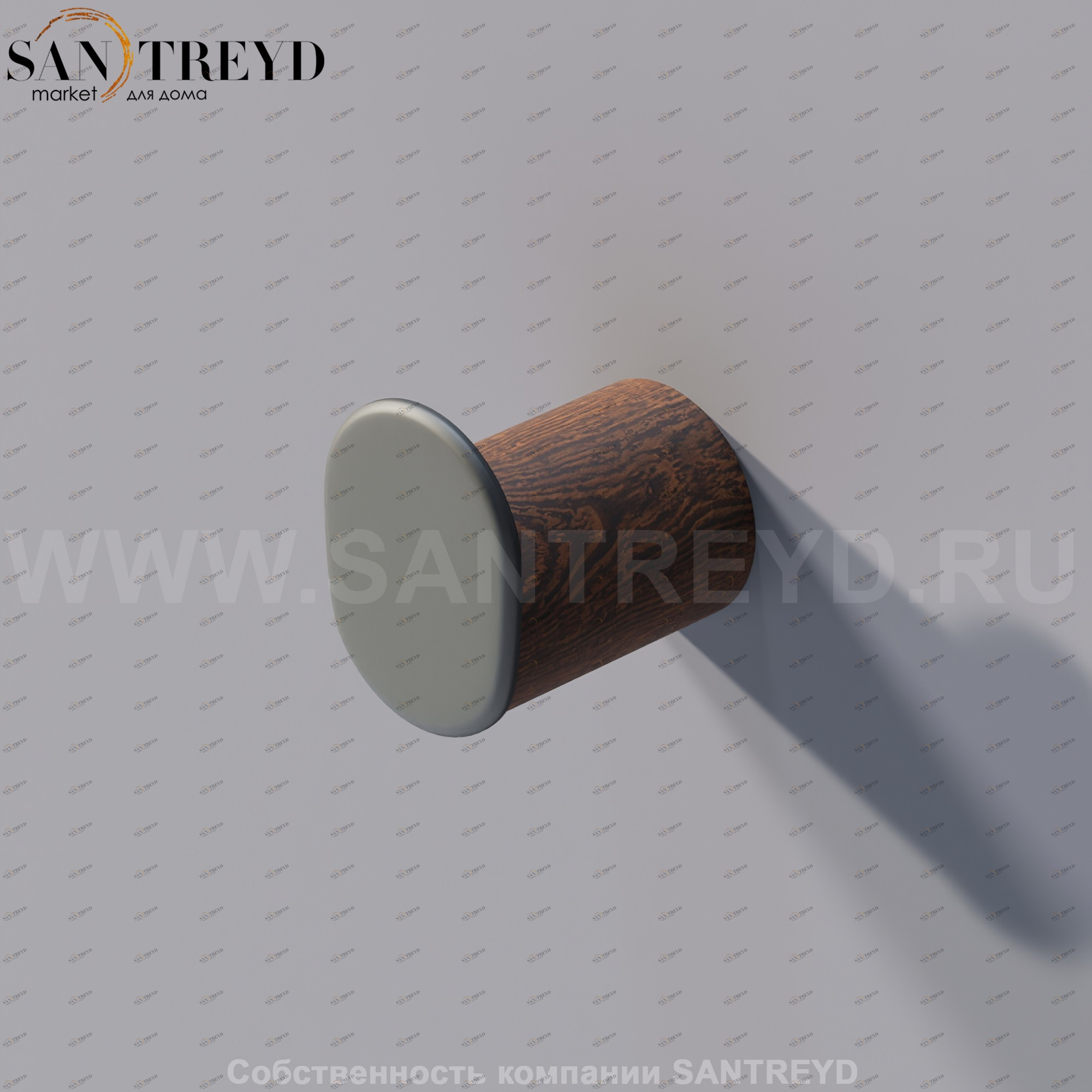 Agape DOT LINE Крючок для одежды коричневый дуб ADTL0458.RU ADTL0458RU