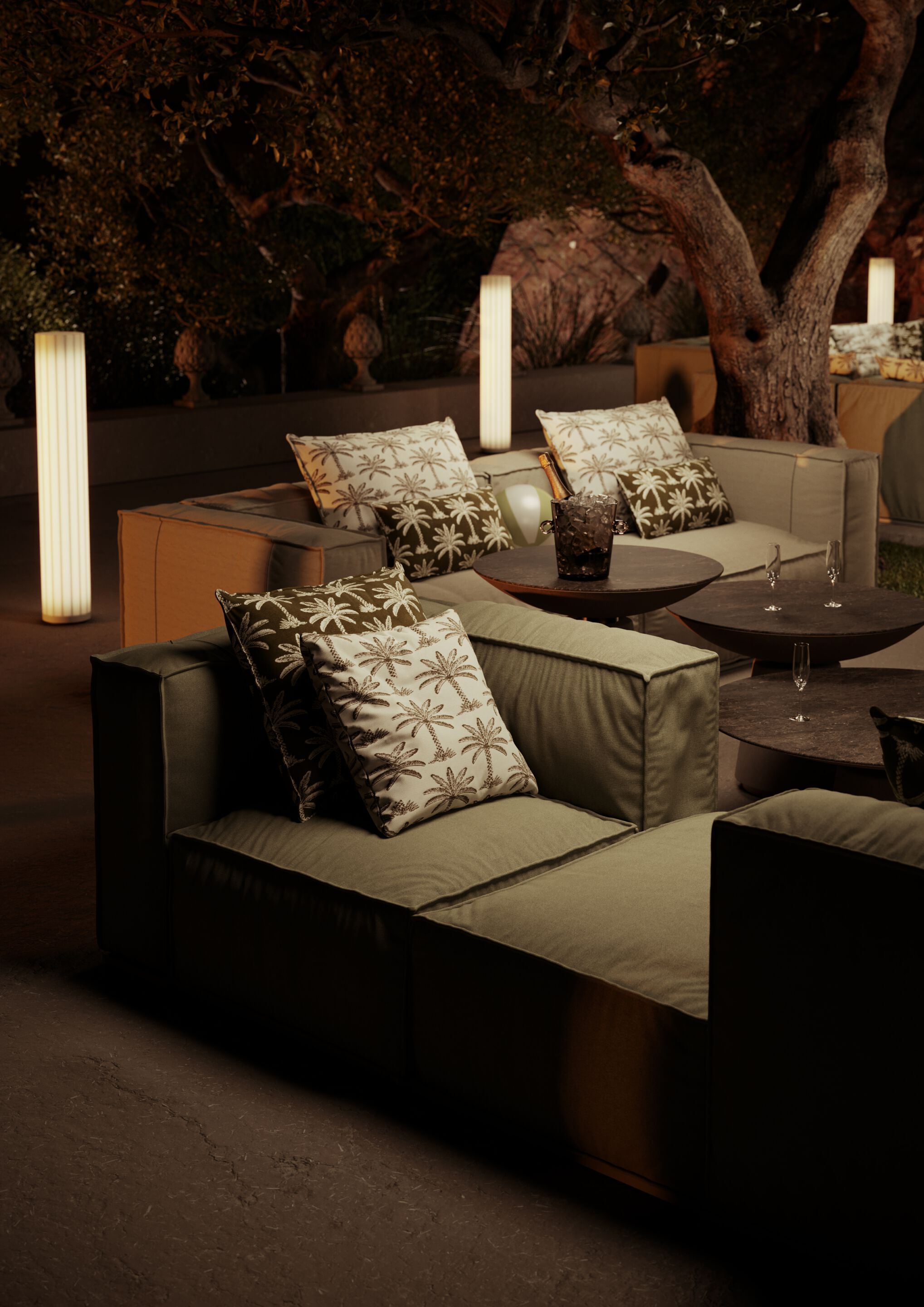 Модульный тканевый диван Vismara Design ALULA ARCH-00045965 - Вид №3