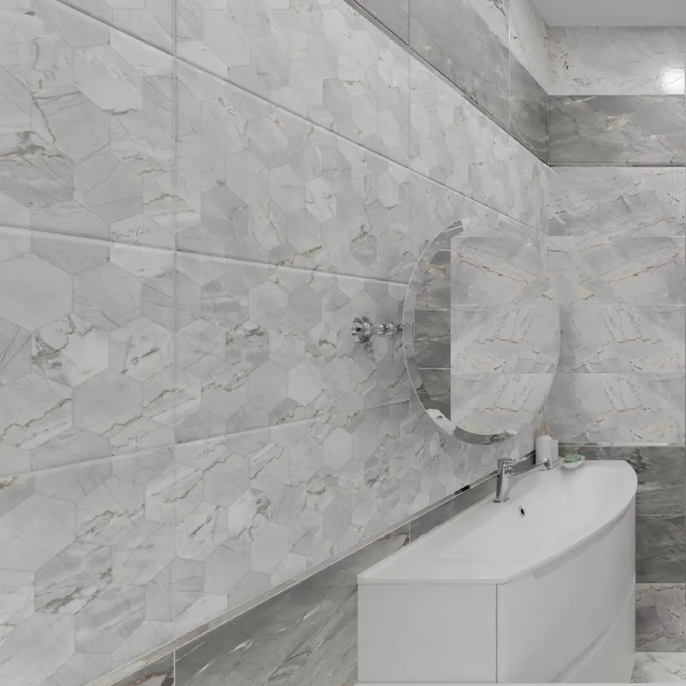 Декор настенный Strict Dec 30x60 см 1.62 м² цвет серый 84299743 STLM-2013373 Santreyd
