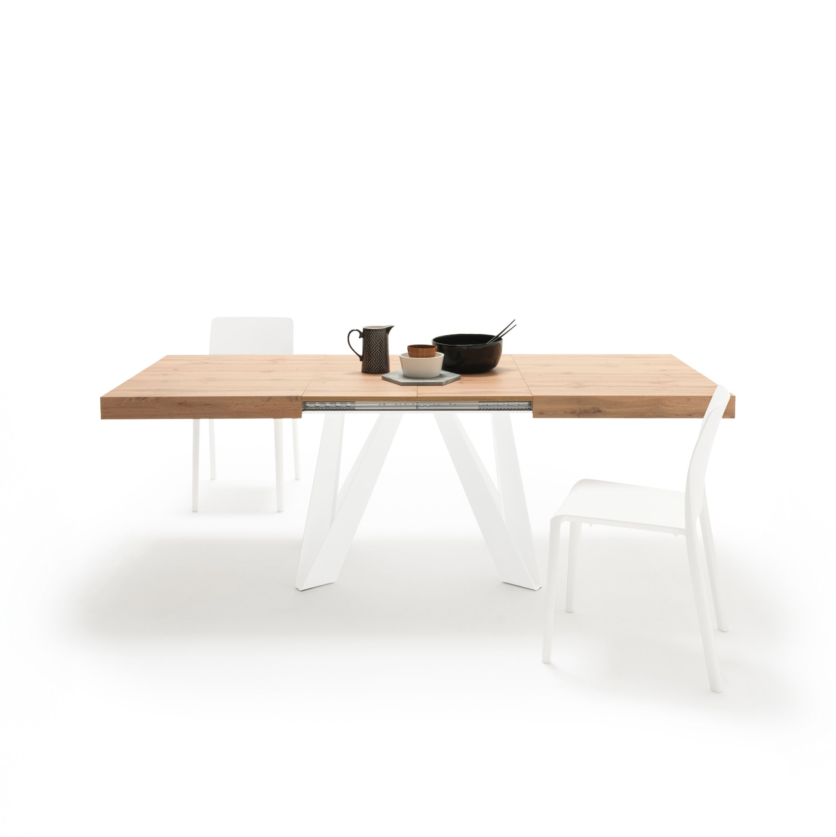 Выдвижной прямоугольный стол из железа с меламиновой столешницей Mobili Fiver ROMINA ARCH-00069646 - Вид №12