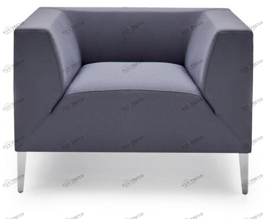 Sinetica Кресло с обивкой из ткани с подлокотниками Allure sun-id-1476267