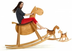 sixay furniture Лошадка-качалка из дерева