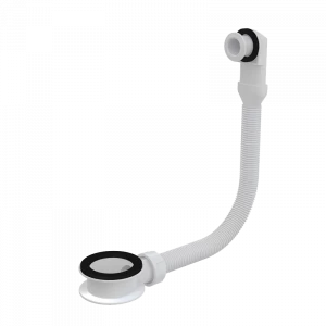 Слив-перелив для умывальника, белый