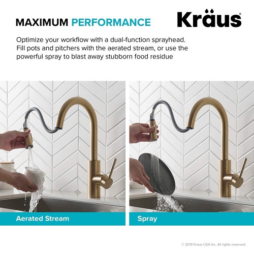 Кухонные смесители Olletto KPF-2620BB латунь krausru  - Вид №2