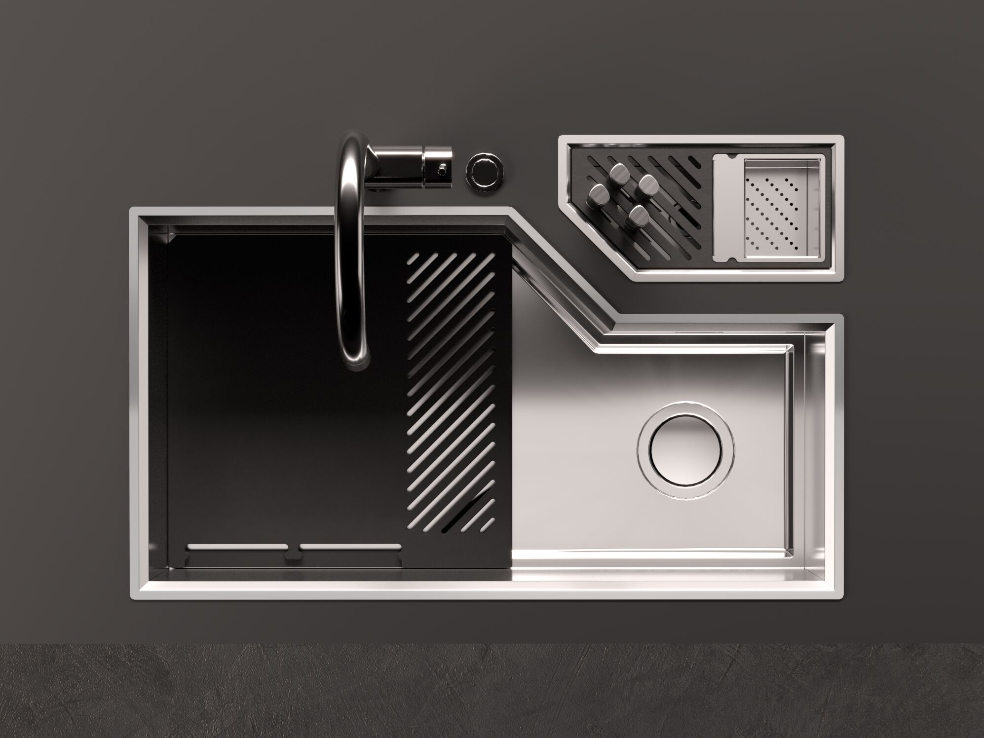 Раковина из нержавеющей стали с подходящим каналом Foster DIADE ARCH-00115732